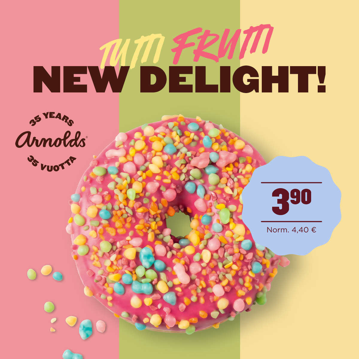 Uutuusmaku Tutti Frutti Original Arnolds