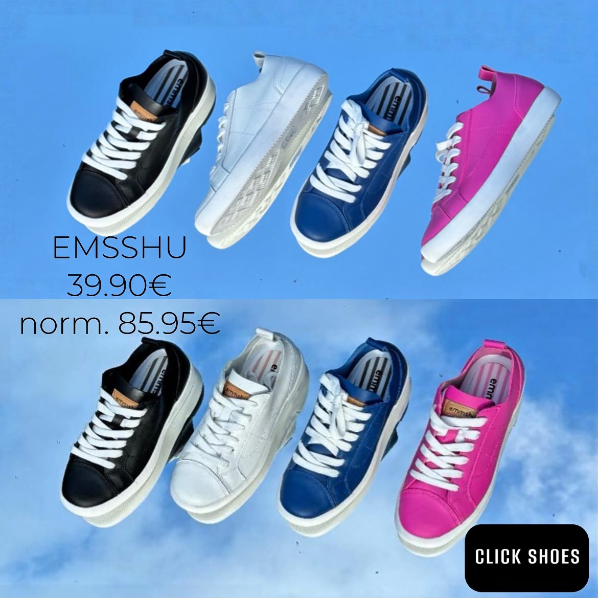 Emmshu-nahkatennarit 39,90 Click Shoes