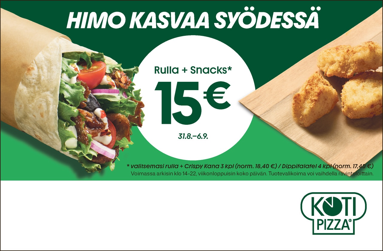 Himo kasvaa syödessä Kotipizza