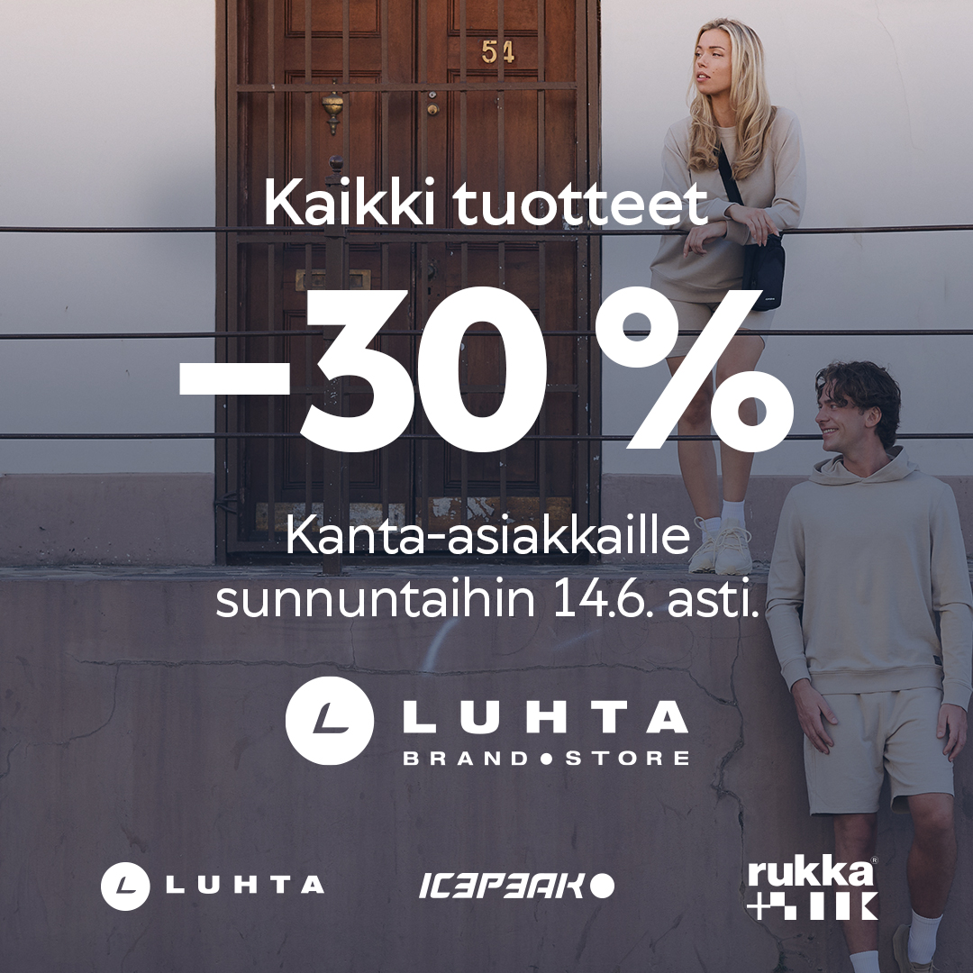 -30% kanta-asiakkaille Luhta Brand Store