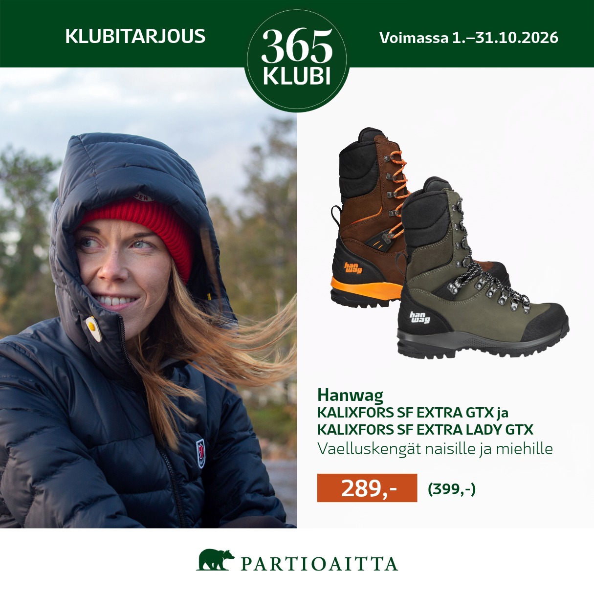 Lokakuun klubitarjous Partioaitta