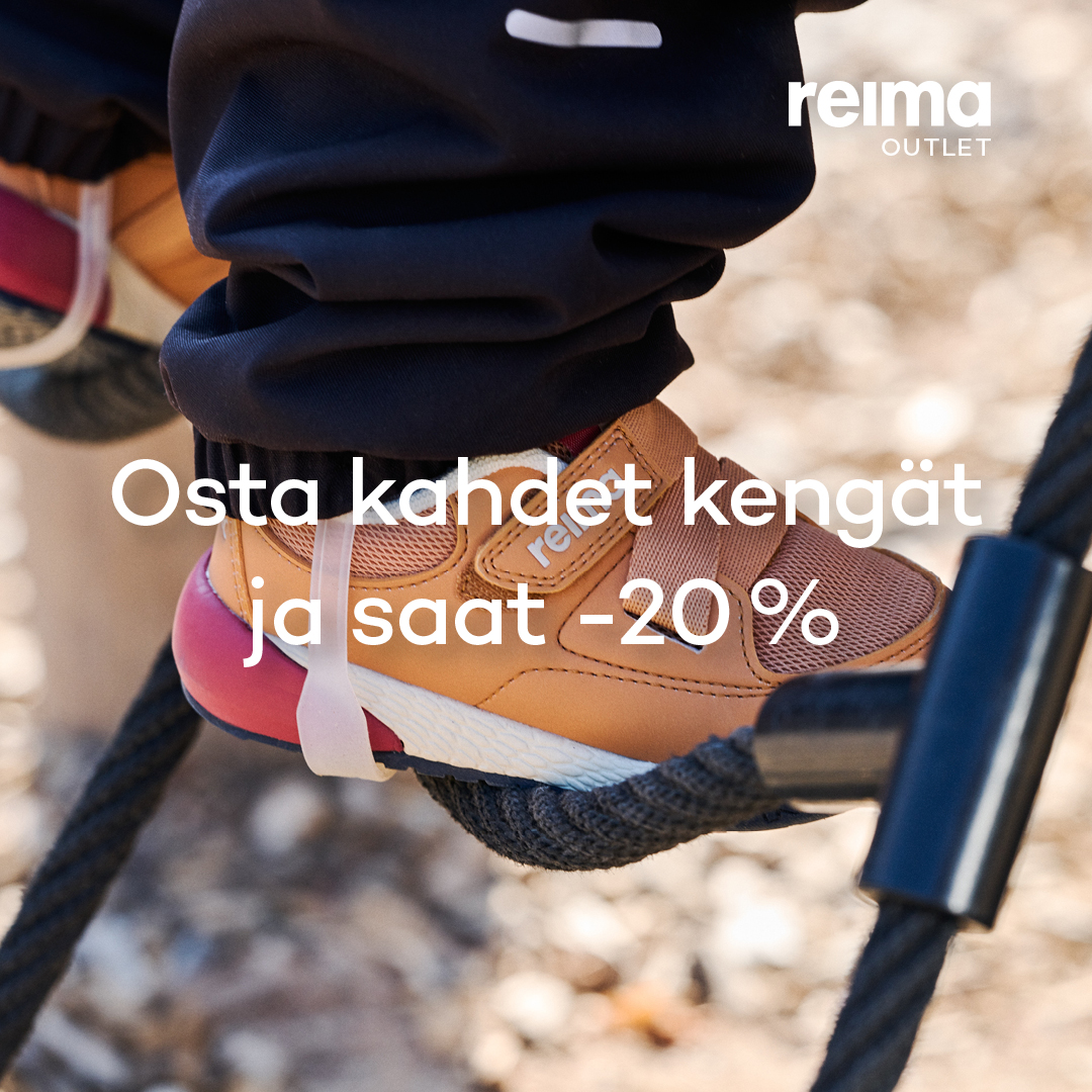 Osta kahdet kengät, saat -20% lisäalennuksen! Reima Outlet