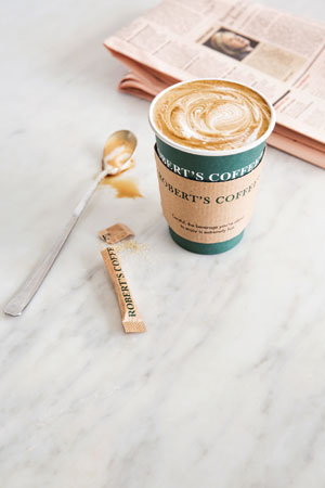 Aamulatte klo 11 saakka 3,90 eur ROBERT’S COFFEE