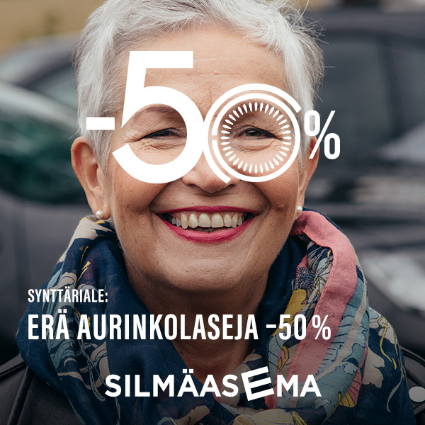 Erä aurinkolaseja –50 % Silmäasema Lappeenranta Iso Kristiina