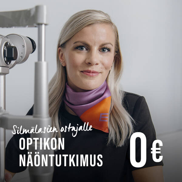 Silmälasien ostajalle näöntarkastus 0€ Silmäasema Lappeenranta Iso Kristiina