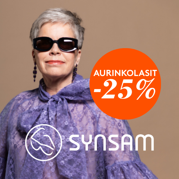Aurinko- ja urheilulasit -25% Synsam