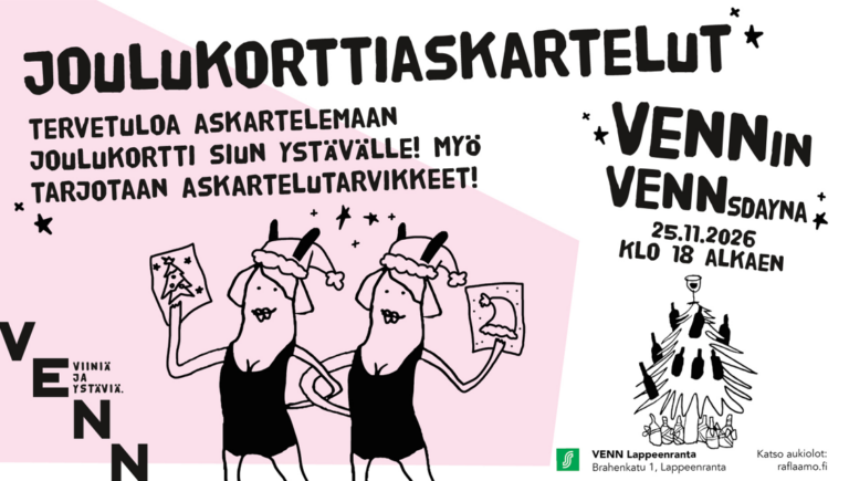 Joulukorttiaskartelut VENNissä VENN Lappeenranta