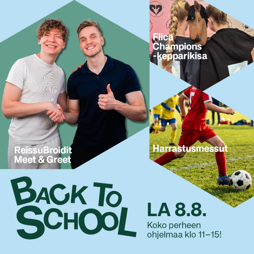 Back to School -tapahtuma IsoKristiinassa 8.8.